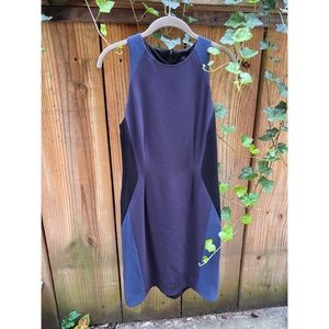 Rag & Bone size 6 (M) beautiful blue three-toned comfy lined sleeveless dress